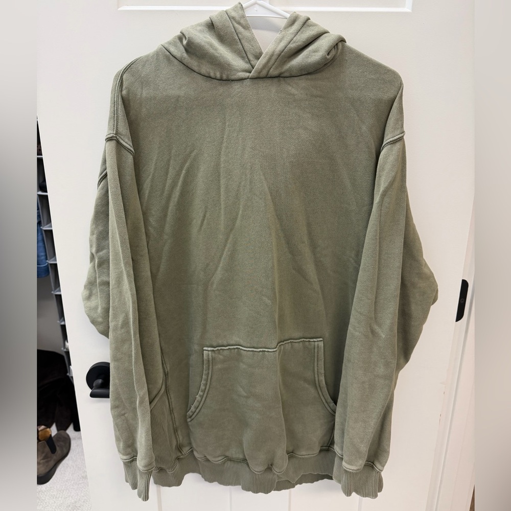 Aerie Olive Green Oversize Hoodie